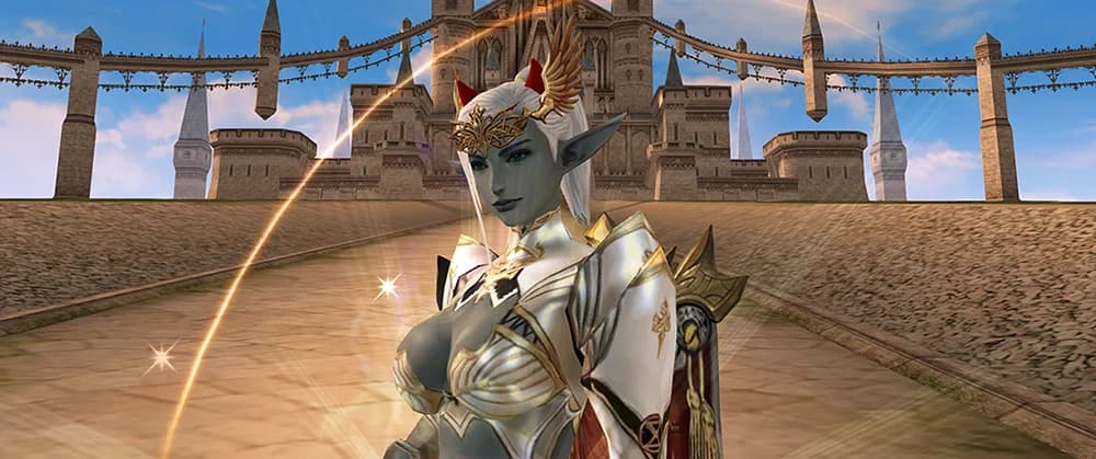 Персонаж в героическом облике на арене Олимпиады Lineage 2 Classic
